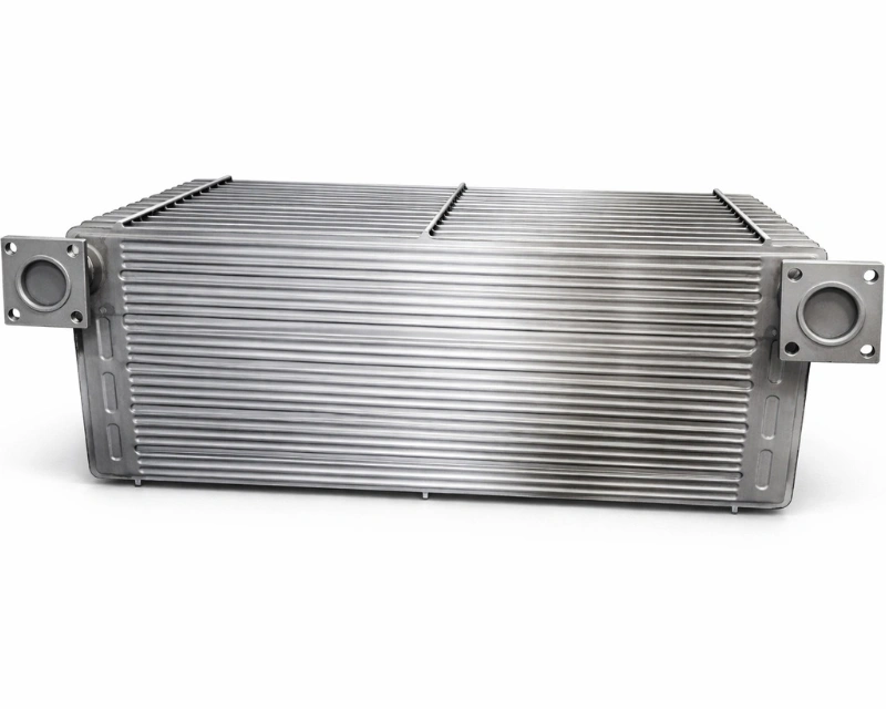 Offset type transformer radiator for compact mounting